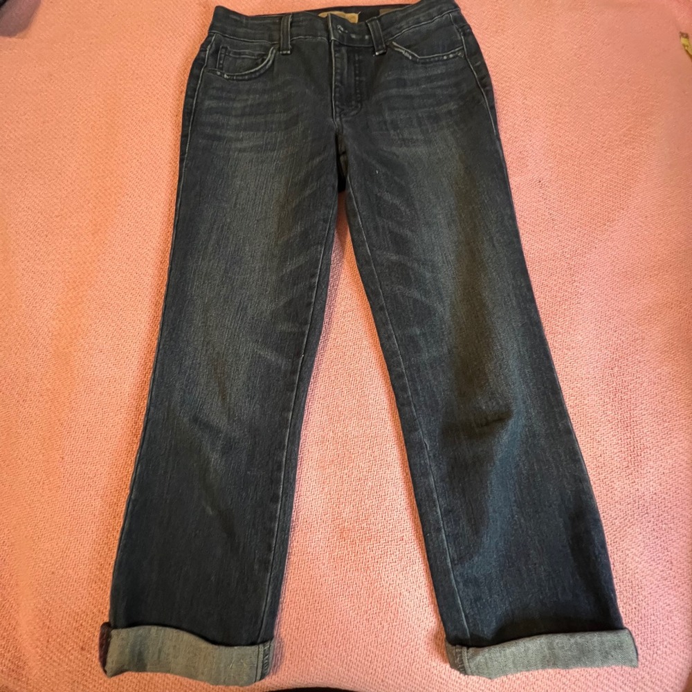 Nine‎ West Vintage America Collection Boho Jeans Dark Wash Cuffed Size 2 26
